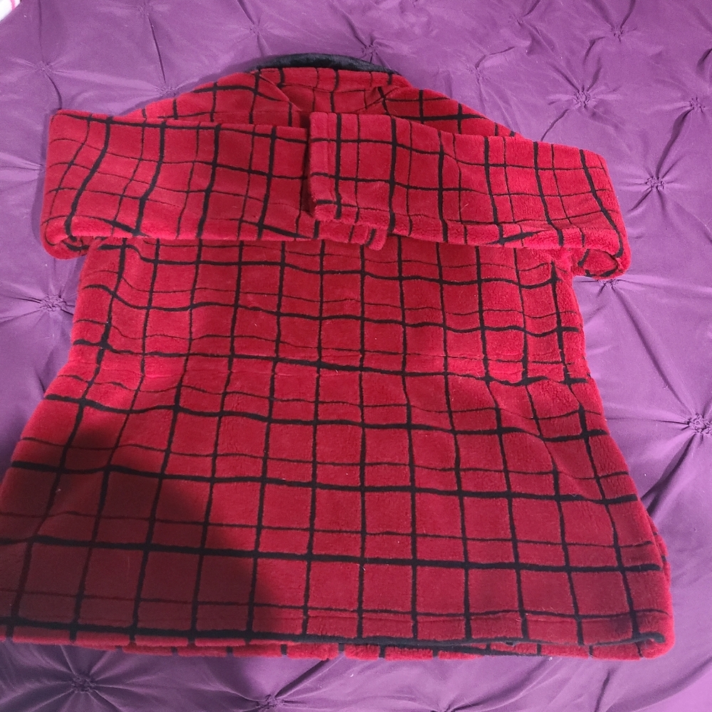 Coldwater Creek Red Plaid Jacket